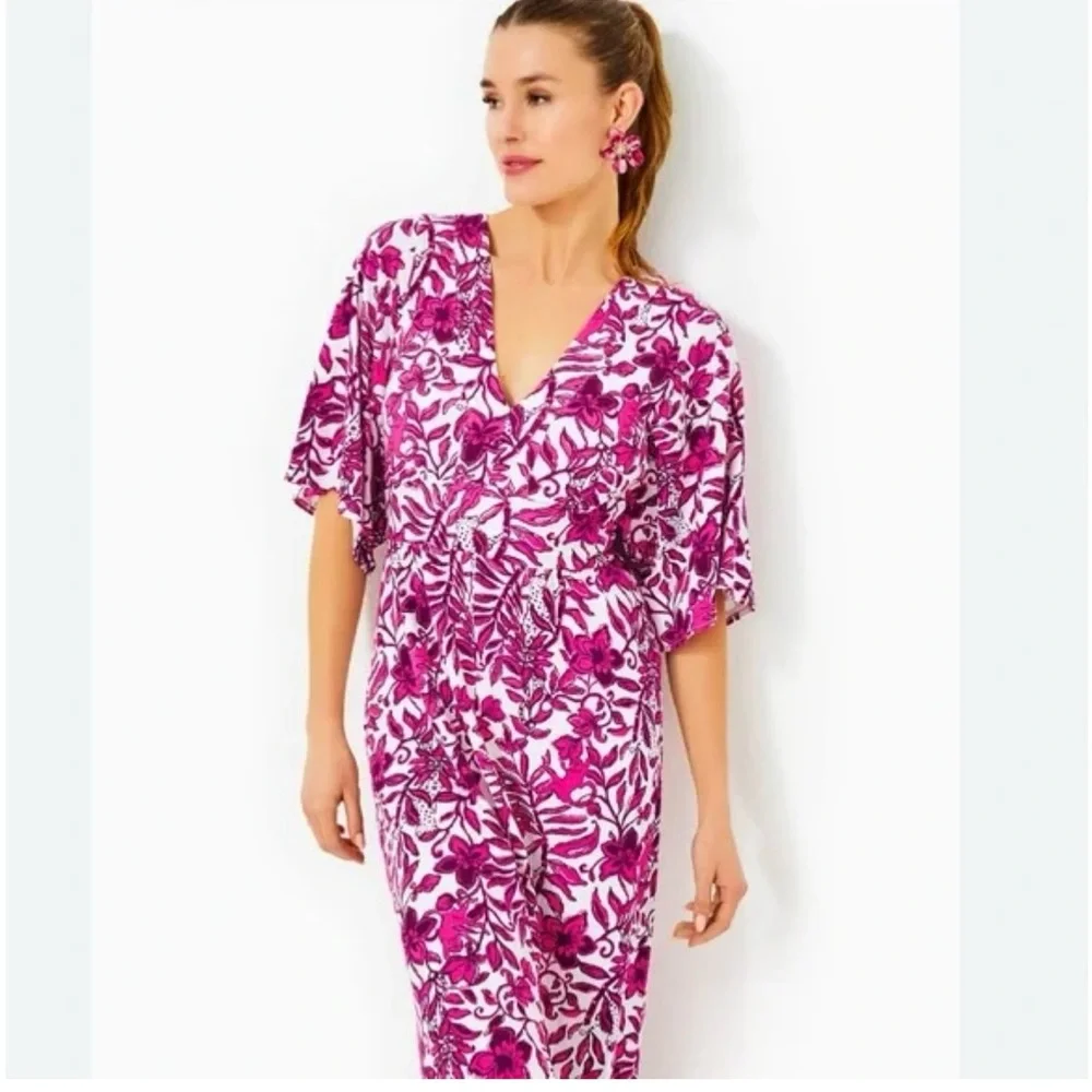 NWT Lilly Pulitzer Roselle Maxi Dress (Size 6 - Ederflower Blossom) - Picture 6 of 8